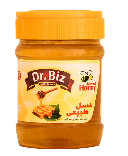خرید آنلاین عسل طبیعی و استاندارد ۵۰۰ گرمی دکتر بیز