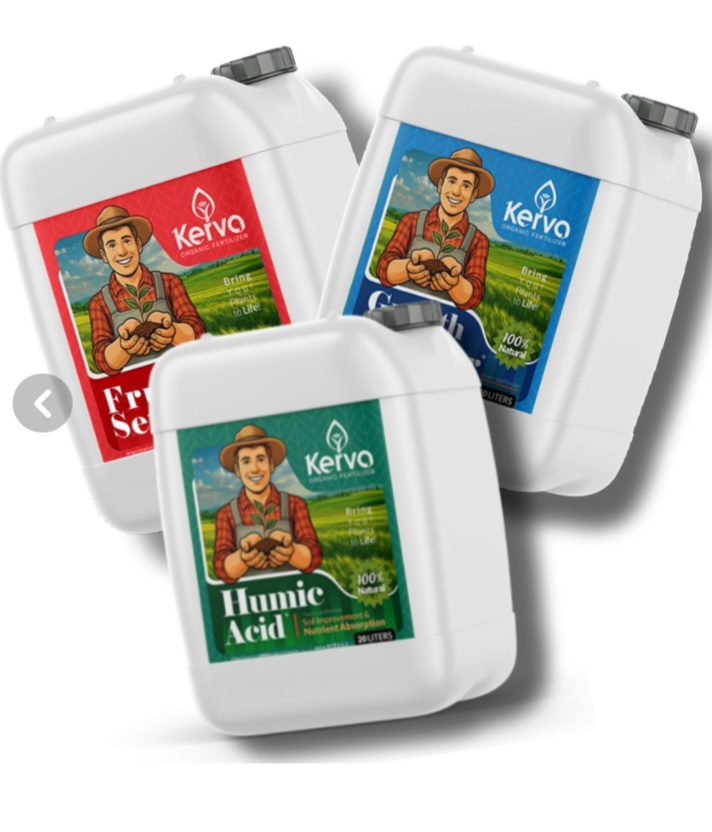 پک ویژه ۳ عدد کود ارگانیک ۲۰ لیتری برند کروا ( هیومیک اسید ، محرک رشد ، فروتست )