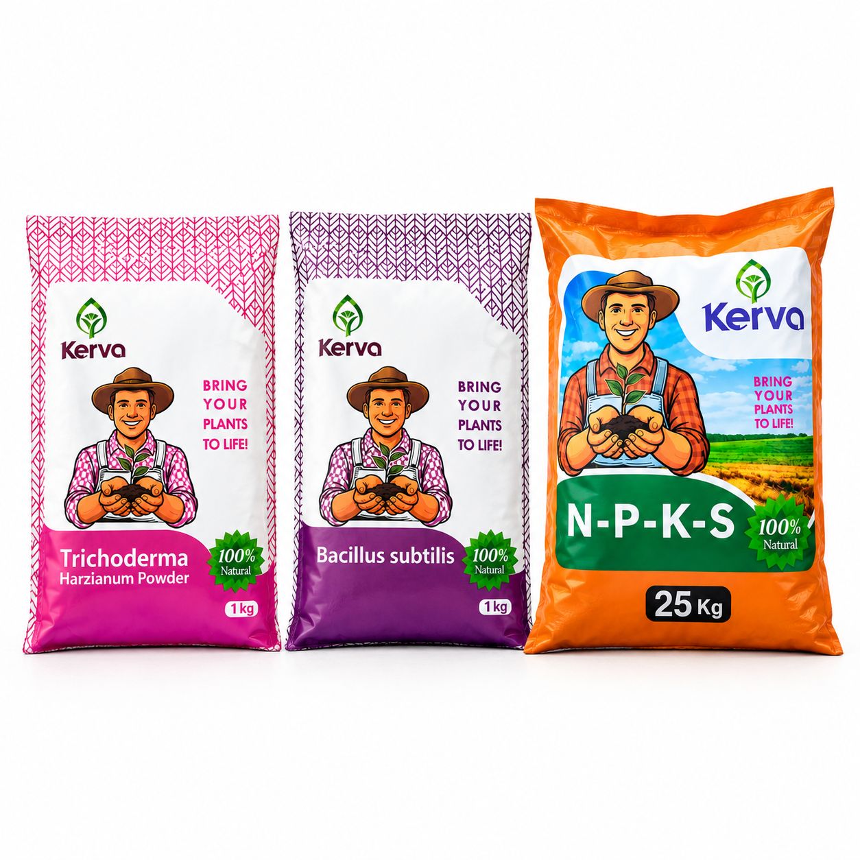 پک جامع سلامت خاک و تقویت ریشه کروا/تریکودرما  باسیلوس  NPKS